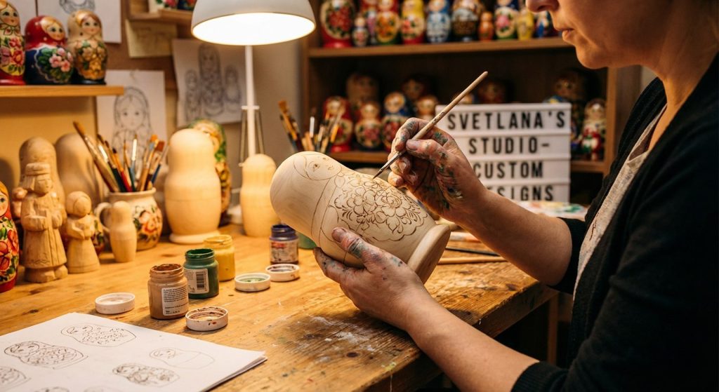 матрешка ручной работы