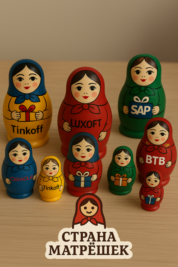 матрешка с логотипом