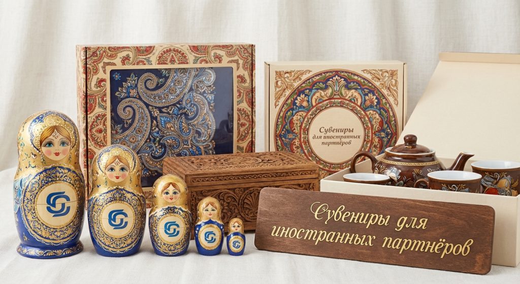 Сувениры для иностранных партнёров — матрёшки на заказ и дизайнерские наборы из России"