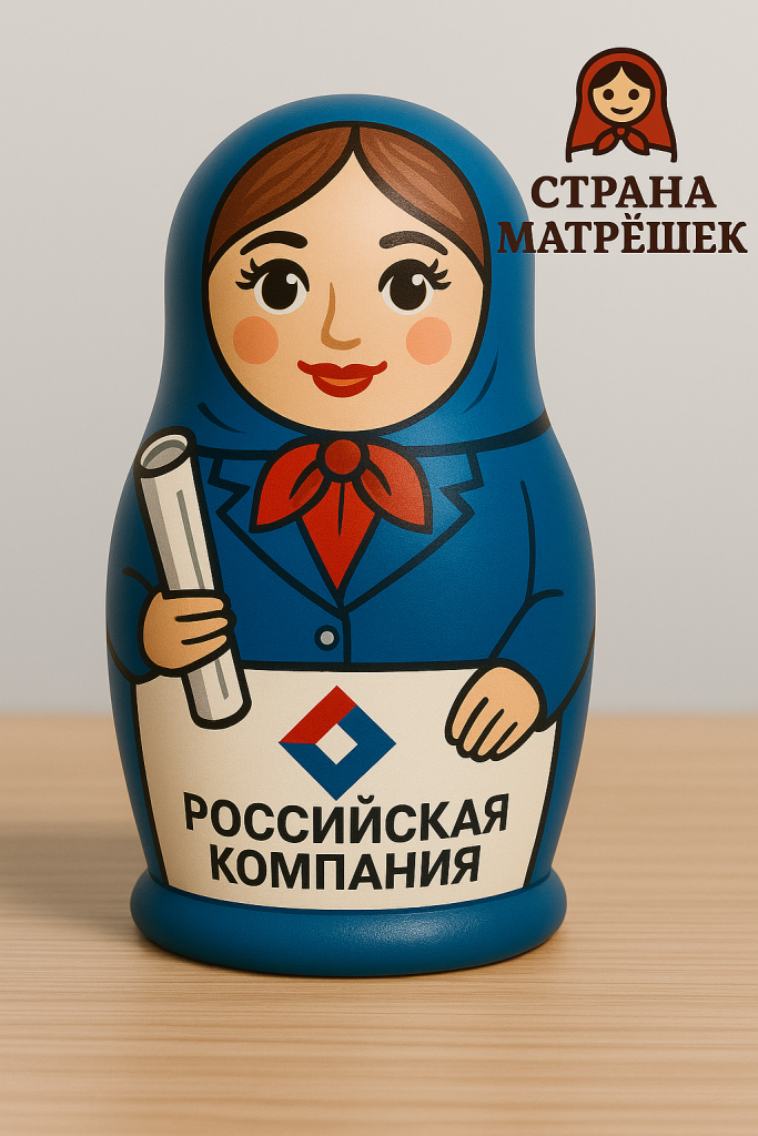 корпоративная матрешка с логотипом