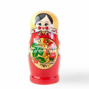 Русская Барыня Хохлома красная