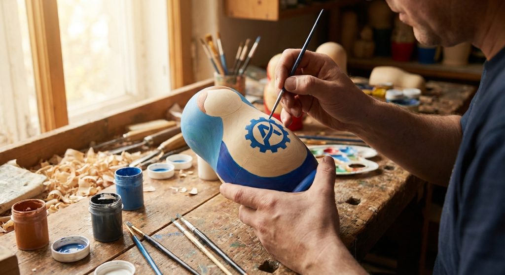 матрешка купить на заказ с логотипом компании