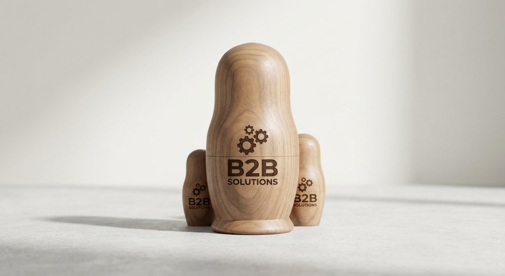 матрешка. с логотипом 