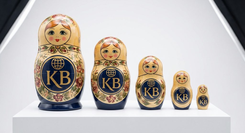 матрешка на заказ с логотипом 