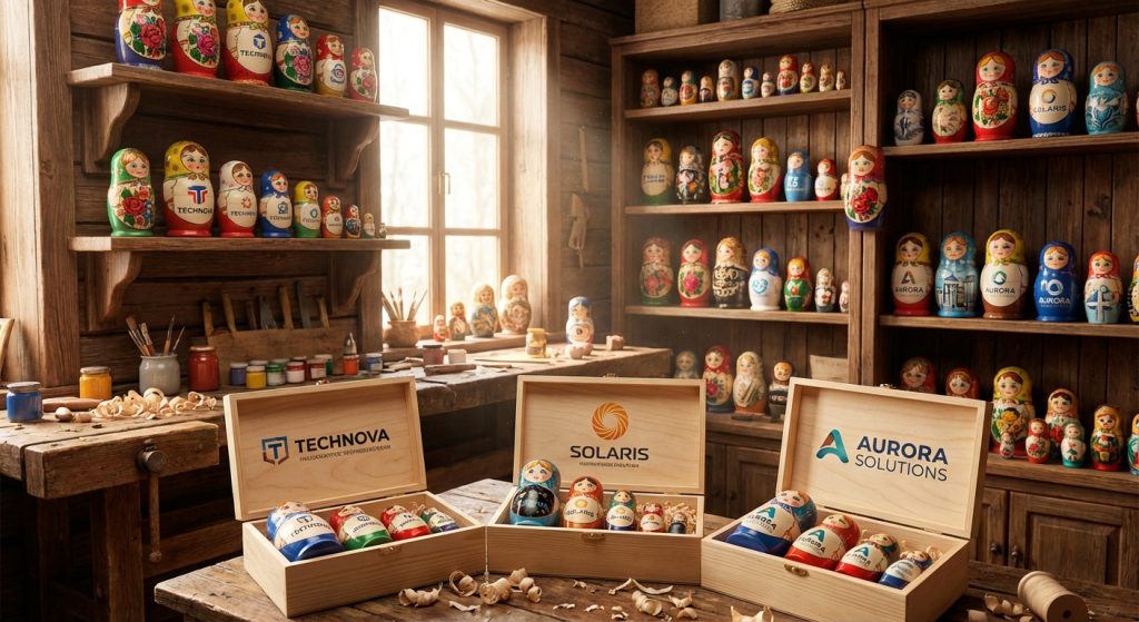 матрешка. в подарок для сотрудников